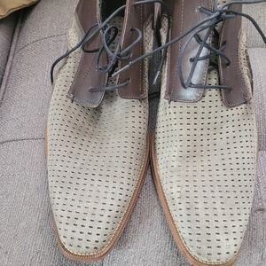 Elegant Two-Tone Leather Oxfords